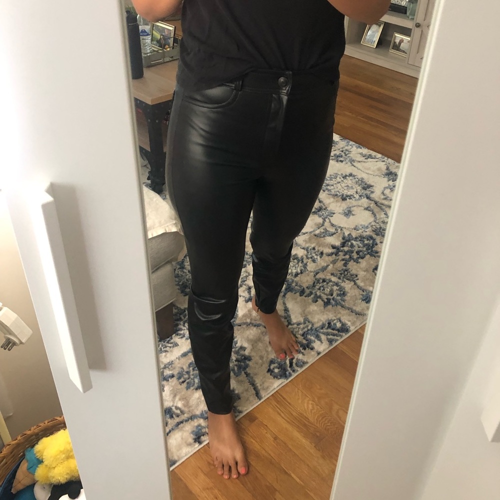 Zara faux leather pants